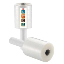 Load image into Gallery viewer, 2 Pack Mini Hand Stretch Wrap 5" 1000 Ft Roll 80 Gauge