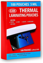 Load image into Gallery viewer, 5MIL Thermal Laminating Sheets (100 Count) 4.3x6.3 inch, Card Size Dry-Erase Friendly Laminating Pouches, Compatible with Laminators, Crystal Clear Laminated Finish
