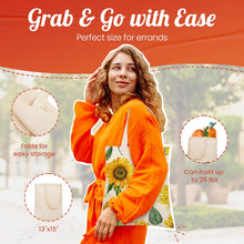 Load image into Gallery viewer, 10 Pack Reusable Cloth Bags 13"W x 15"H