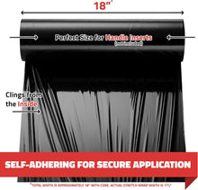 Load image into Gallery viewer, 4 Pack Stretch Wrap 17.5" 1100 SqFt 80 Gauge - Black