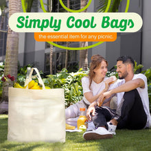 Load image into Gallery viewer, 50 Pack Reusable Grocery Bags Bulk-Heavy Duty Washable Foldable Shopping Tote Bags 12.6"x6.3"x11.8", Eco-Friendly Commercial Bags for Retail Stores, Markets & Business Use, Cream