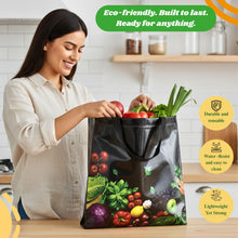 Load image into Gallery viewer, 25 Pack  Laminated Reusable Bags  13”x12.6”x7.25"
