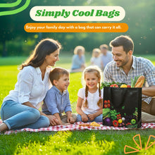 Load image into Gallery viewer, 25 Pack  Laminated Reusable Bags  13”x12.6”x7.25"
