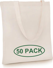Load image into Gallery viewer, 50 Pack  Reusable Cloth Bags 13"W x 15"H
