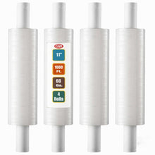 Load image into Gallery viewer, 4 rolls 11 inch Stretch Wrap 1000 Ft  | 60G
