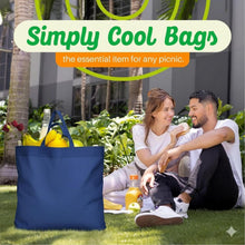 Load image into Gallery viewer, 200 Pack Reusable Grocery Bags Bulk-Large Heavy Duty Washable Tote Bag 14.5"x14"x6.6", Foldable Eco-Friendly Shopping Bags for Grocery Stores, Markets &amp; Retail Use(Navy Blue)
