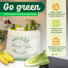 Load image into Gallery viewer, 200 Pack Reusable Grocery Shopping Bags Bulk-Heavy Duty Foldable Grocery Tote Bag 14.5"x14"x6.6", Eco-Friendly Thank You Bags for Retail Stores, Boutiques &amp; Markets

